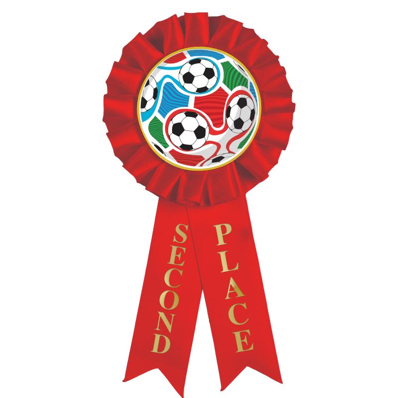 2ND PLACE MYLAR ROSETTES