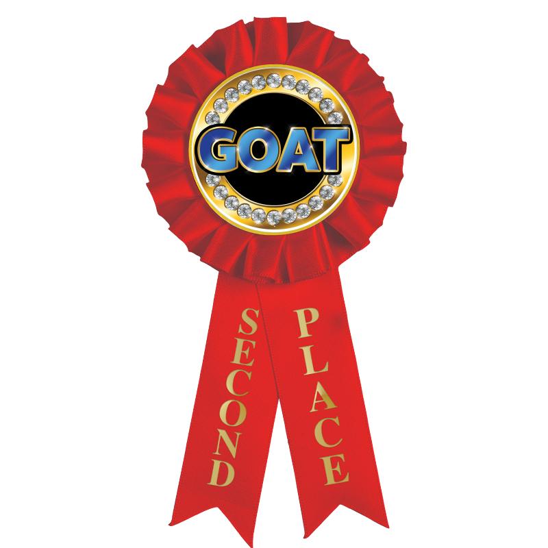 2ND PLACE MYLAR ROSETTES