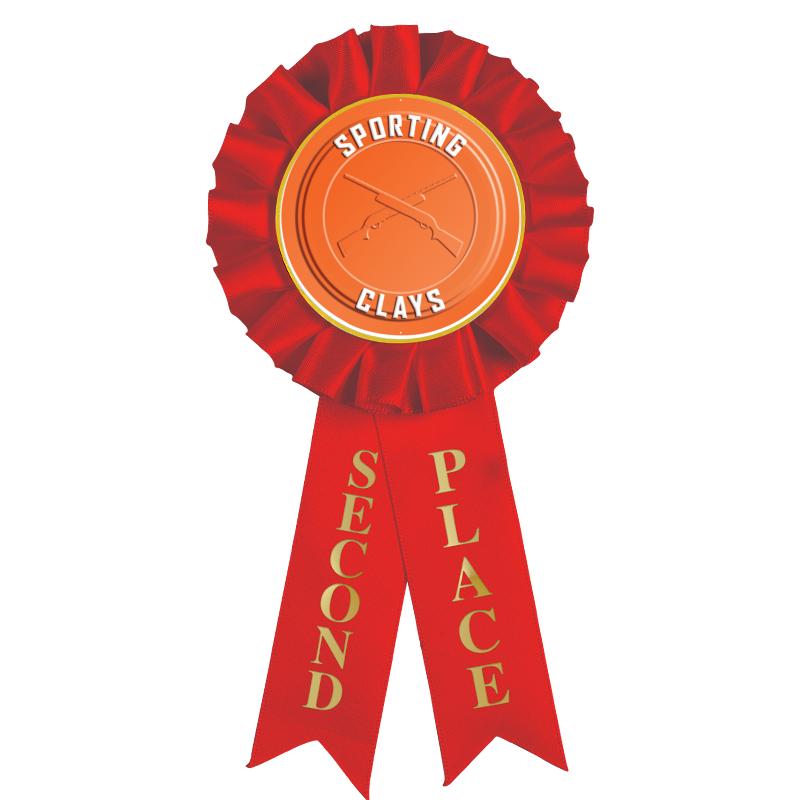 2ND PLACE MYLAR ROSETTES