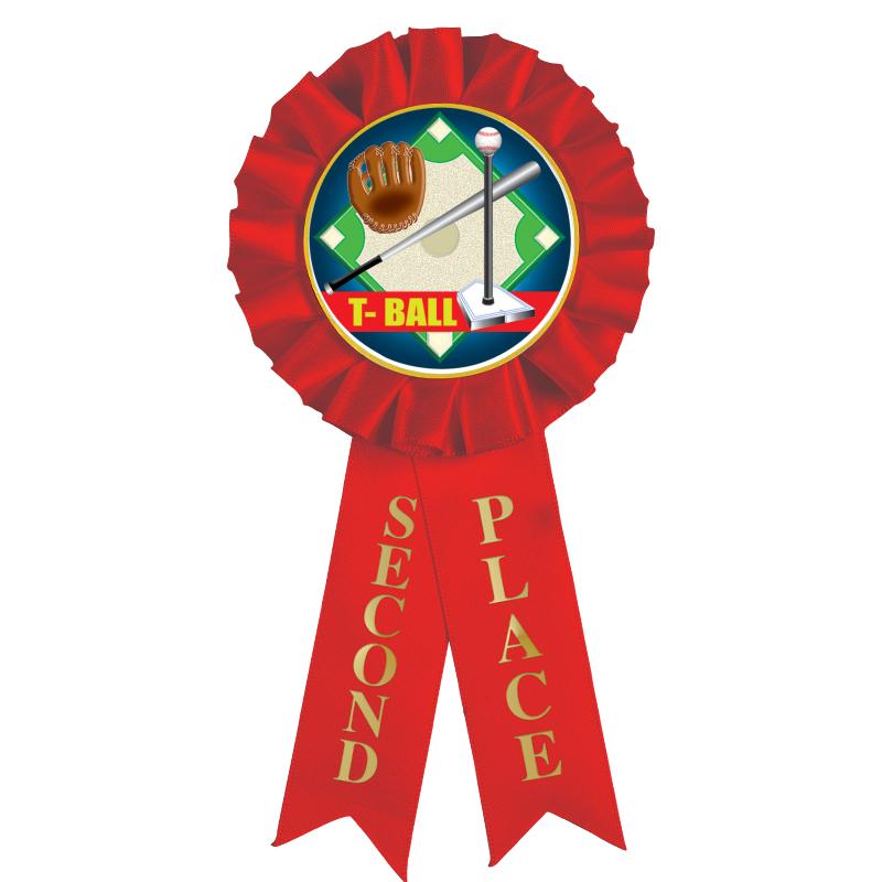 2ND PLACE MYLAR ROSETTES