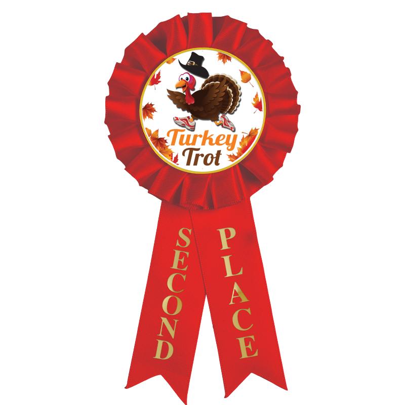 2ND PLACE MYLAR ROSETTES