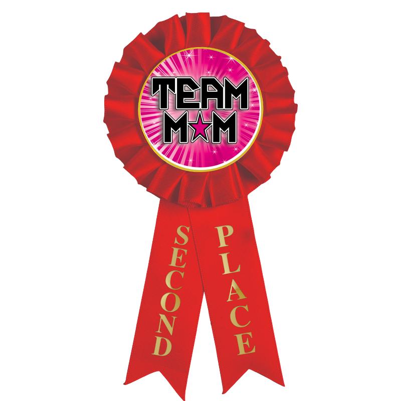 2ND PLACE MYLAR ROSETTES