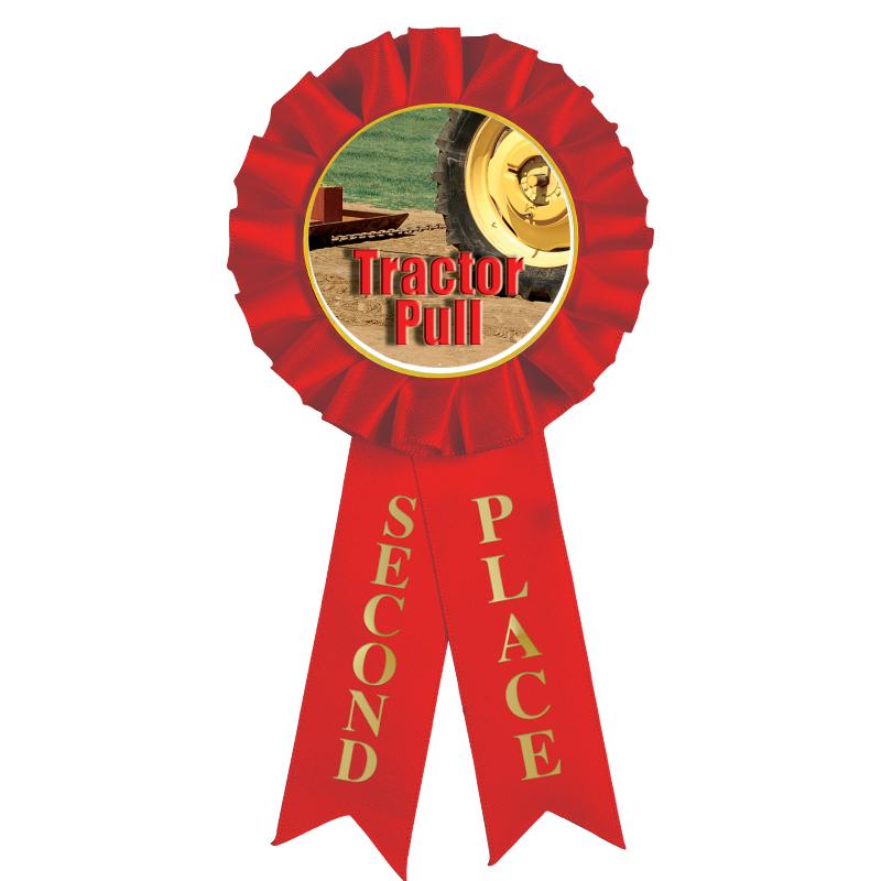 2ND PLACE MYLAR ROSETTES