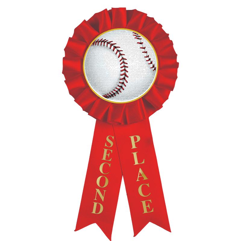 2ND PLACE MYLAR ROSETTES