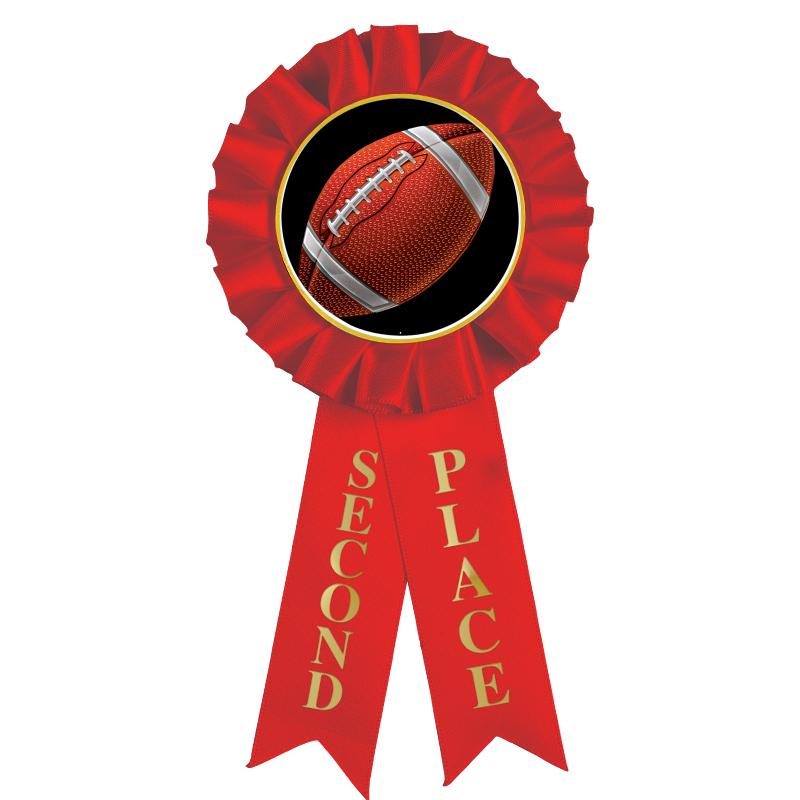 2ND PLACE MYLAR ROSETTES