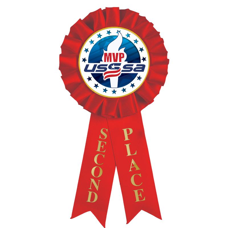 2ND PLACE MYLAR ROSETTES