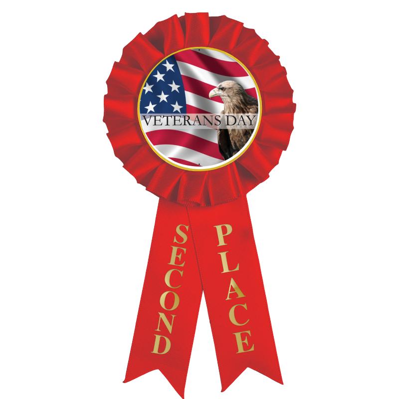 2ND PLACE MYLAR ROSETTES