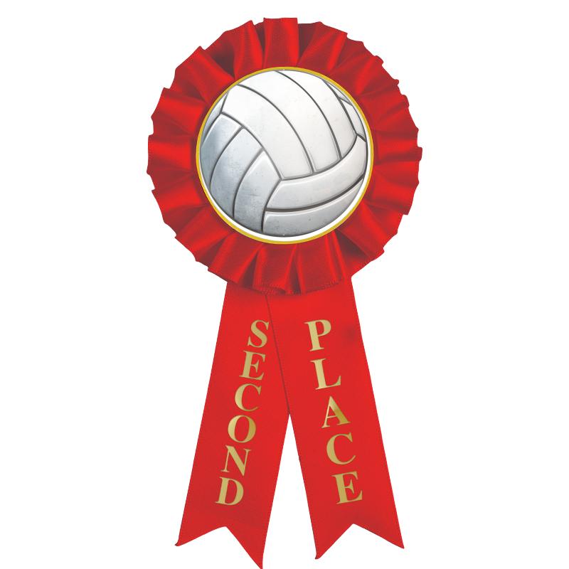 2ND PLACE MYLAR ROSETTES