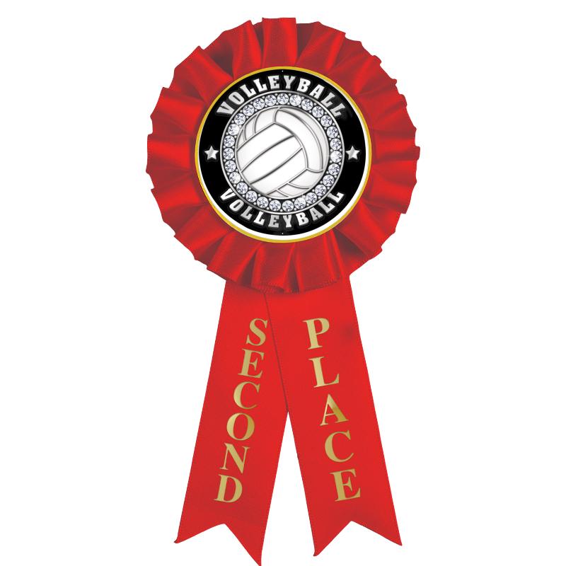 2ND PLACE MYLAR ROSETTES