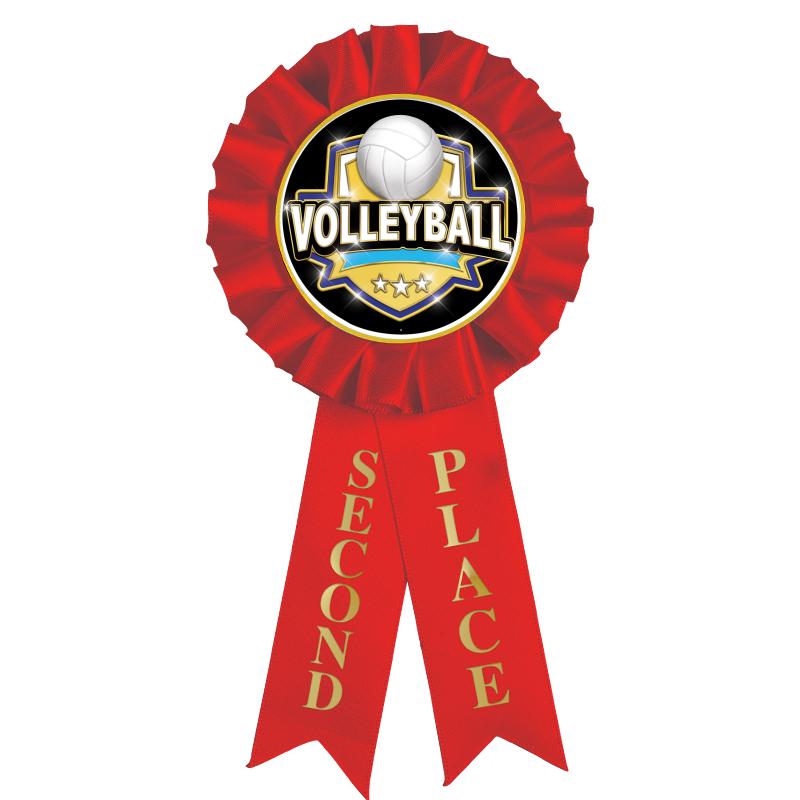 2ND PLACE MYLAR ROSETTES