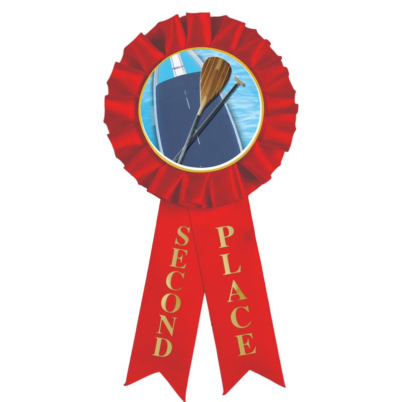 2ND PLACE MYLAR ROSETTES