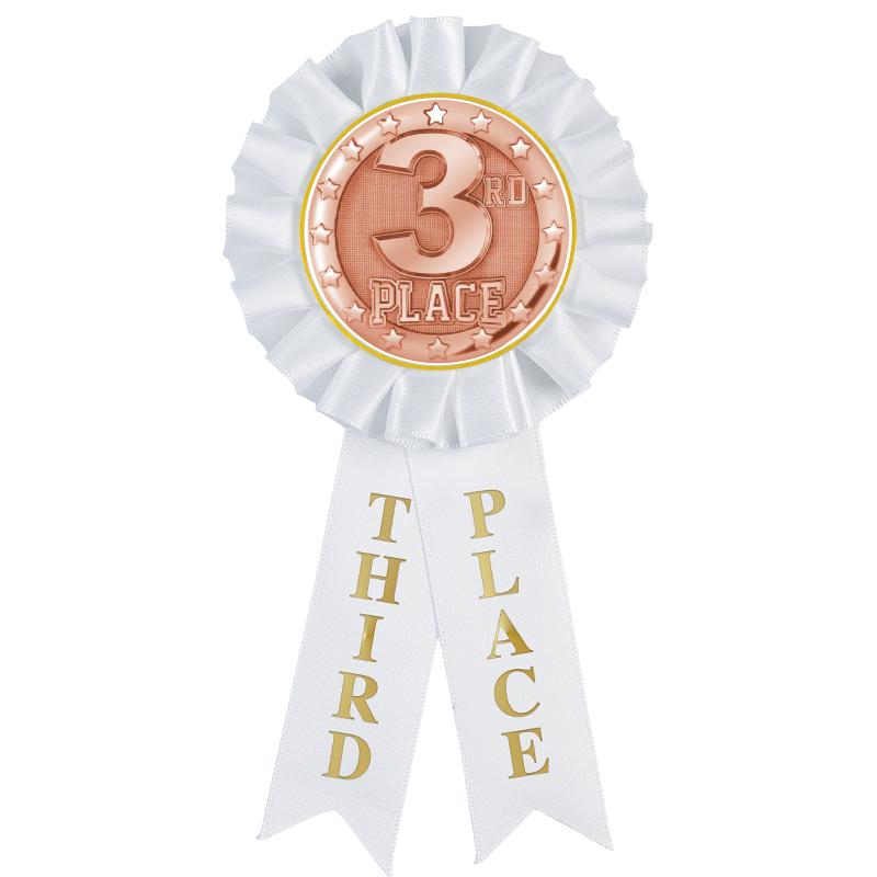 3RD PLACE MYLAR ROSETTES