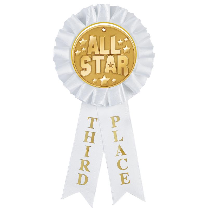 3RD PLACE MYLAR ROSETTES