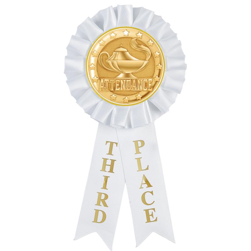 3RD PLACE MYLAR ROSETTES