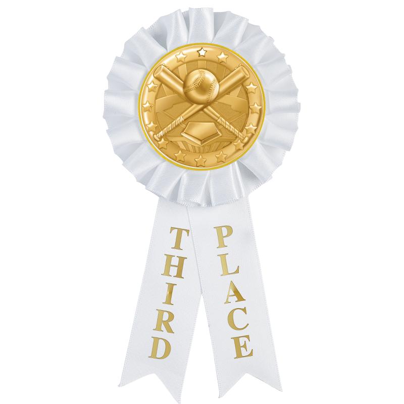 3RD PLACE MYLAR ROSETTES