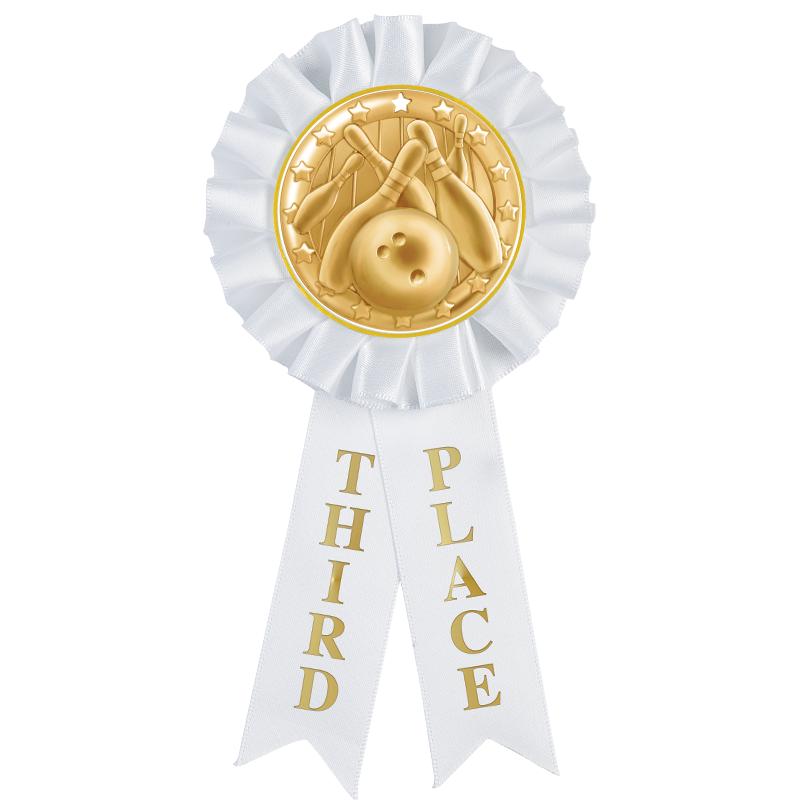 3RD PLACE MYLAR ROSETTES