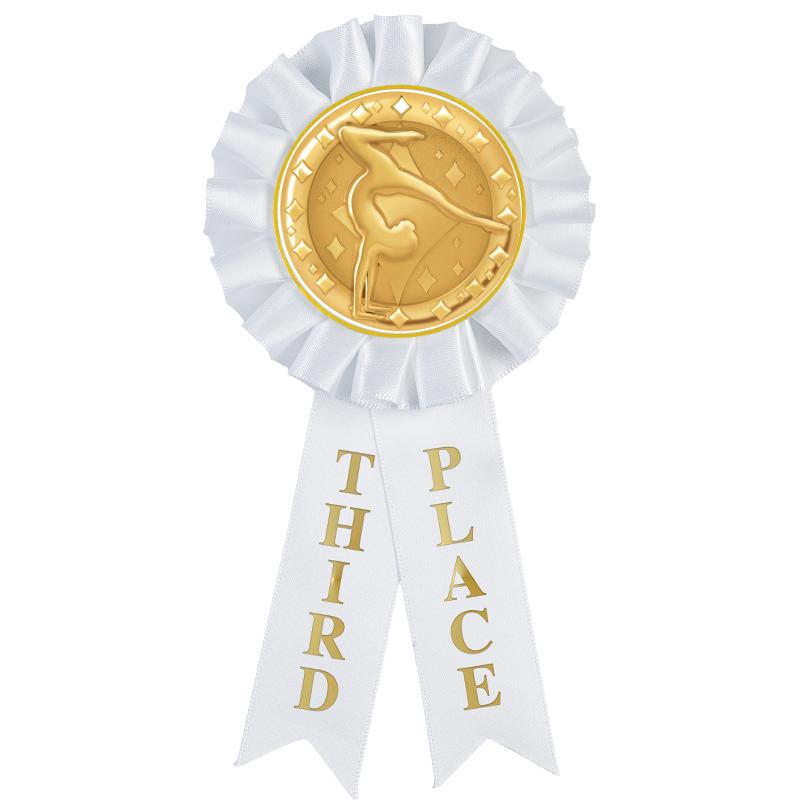 3RD PLACE MYLAR ROSETTES