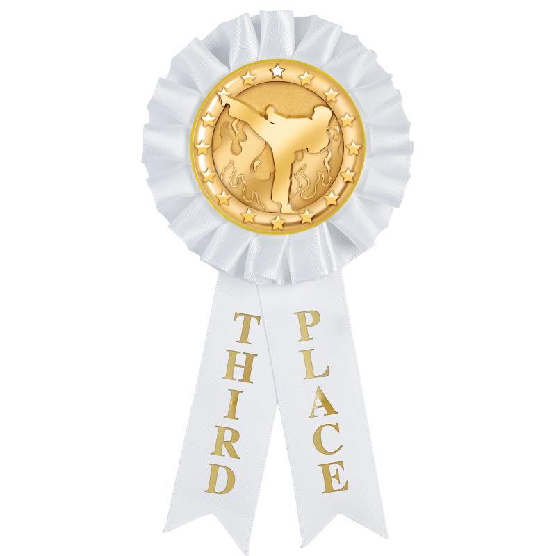 3RD PLACE MYLAR ROSETTES