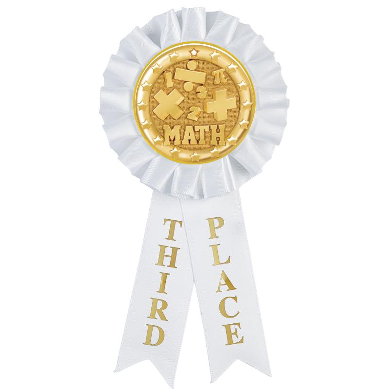 3RD PLACE MYLAR ROSETTES