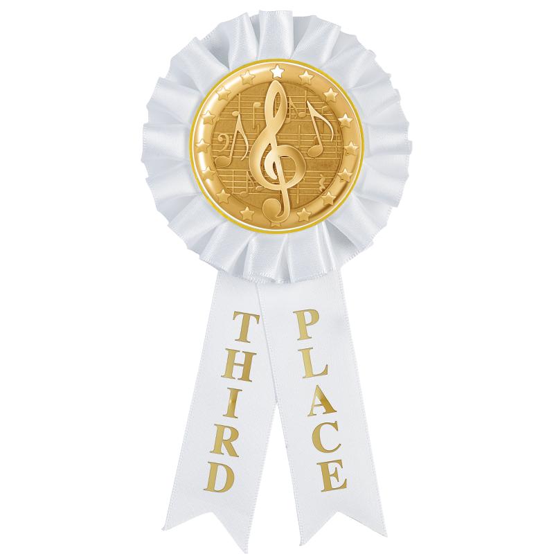 3RD PLACE MYLAR ROSETTES