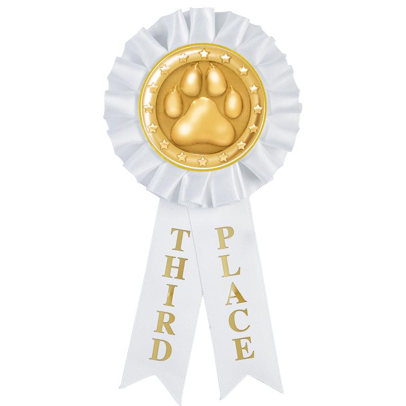 3RD PLACE MYLAR ROSETTES