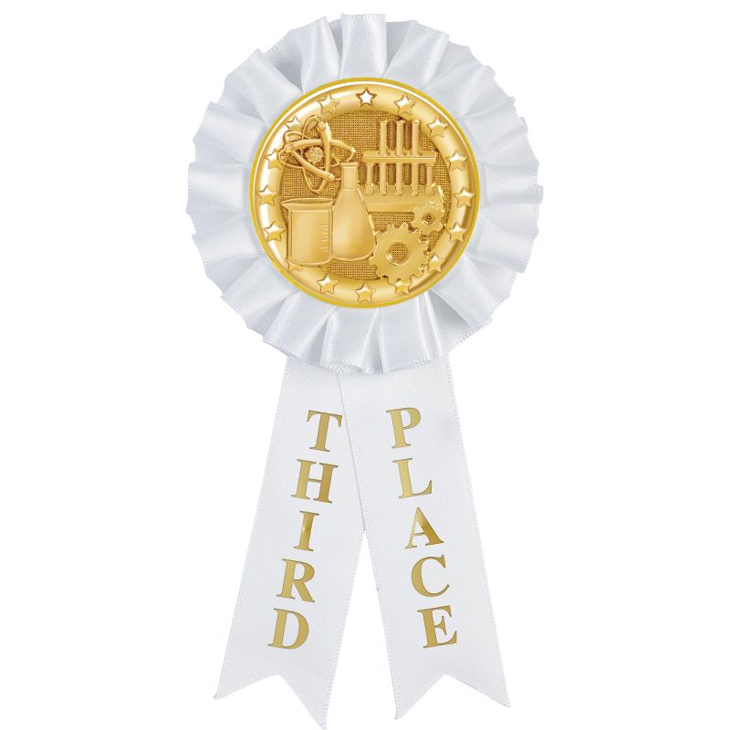 3RD PLACE MYLAR ROSETTES