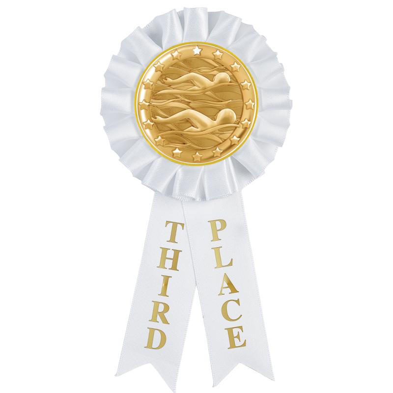 3RD PLACE MYLAR ROSETTES