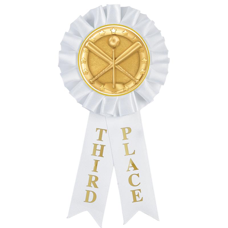 3RD PLACE MYLAR ROSETTES