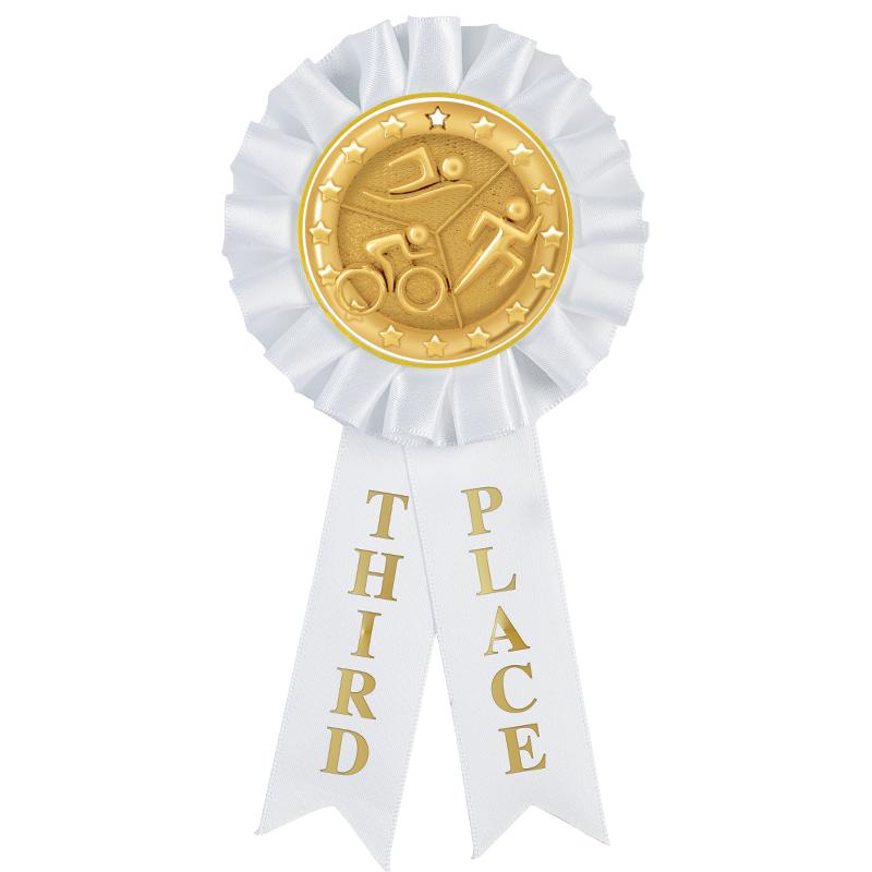 3RD PLACE MYLAR ROSETTES