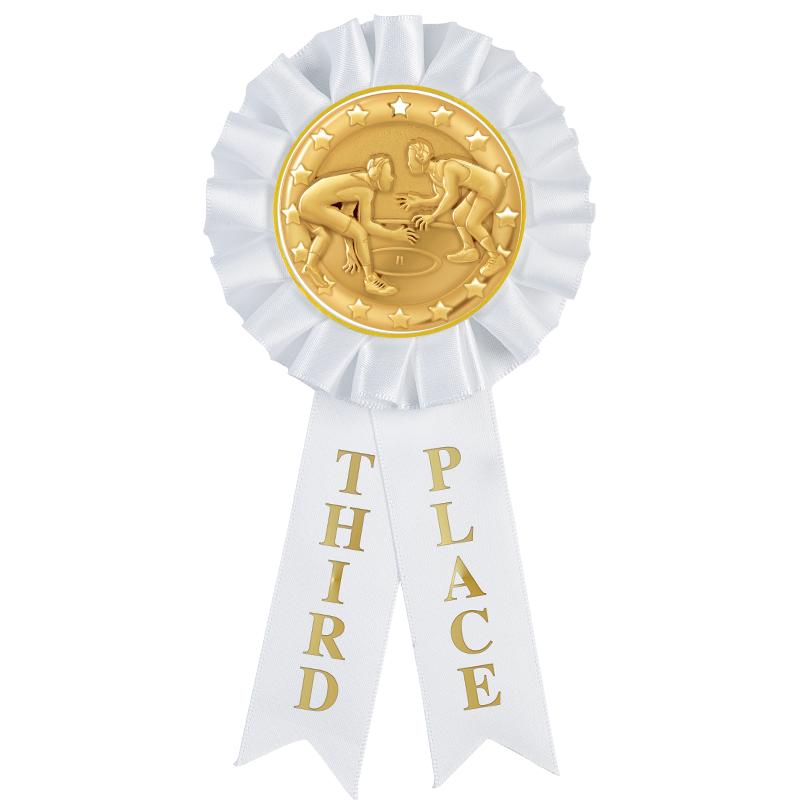 3RD PLACE MYLAR ROSETTES