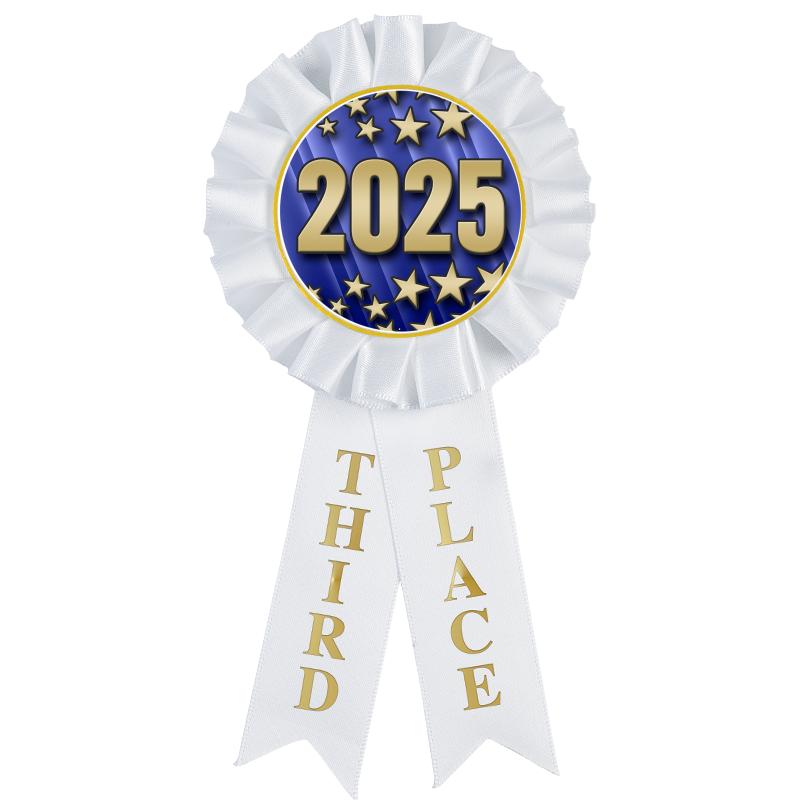 3RD PLACE MYLAR ROSETTES
