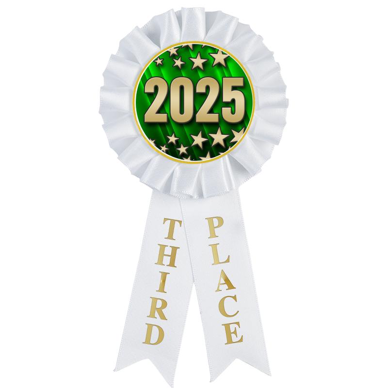 3RD PLACE MYLAR ROSETTES