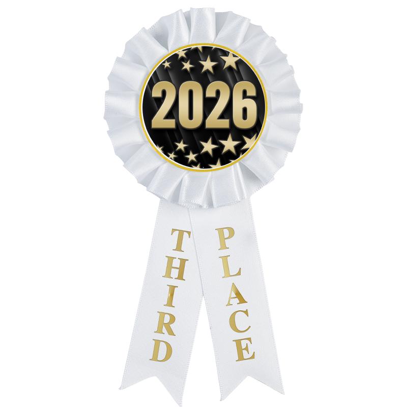 3RD PLACE MYLAR ROSETTES