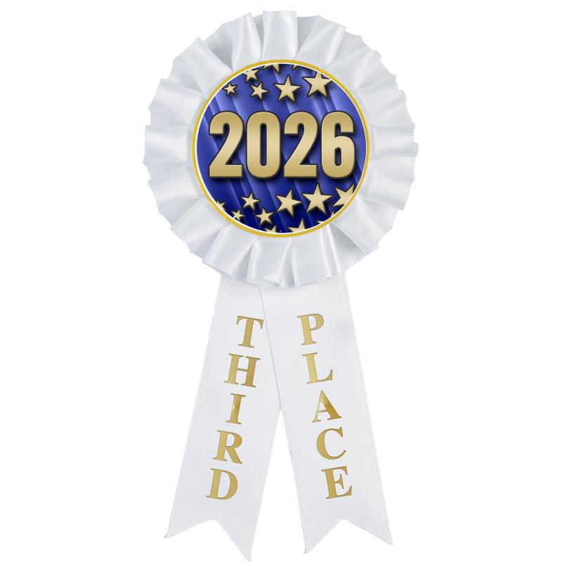 3RD PLACE MYLAR ROSETTES