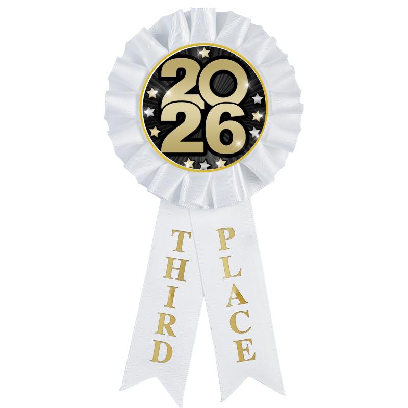 3RD PLACE MYLAR ROSETTES