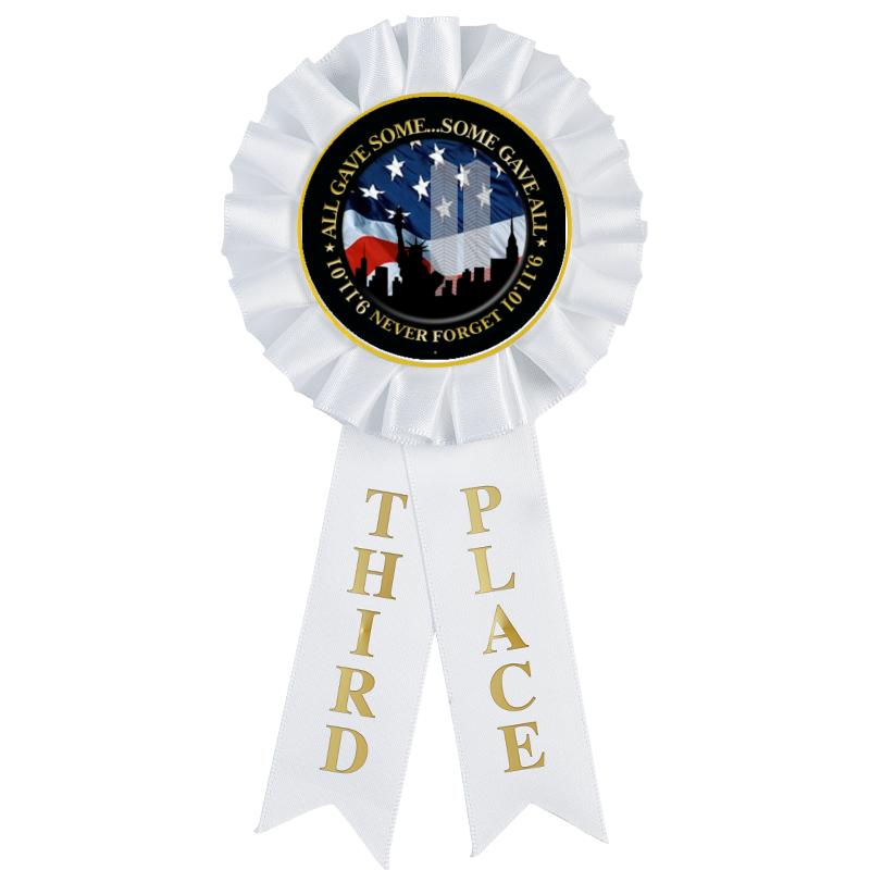 3RD PLACE MYLAR ROSETTES