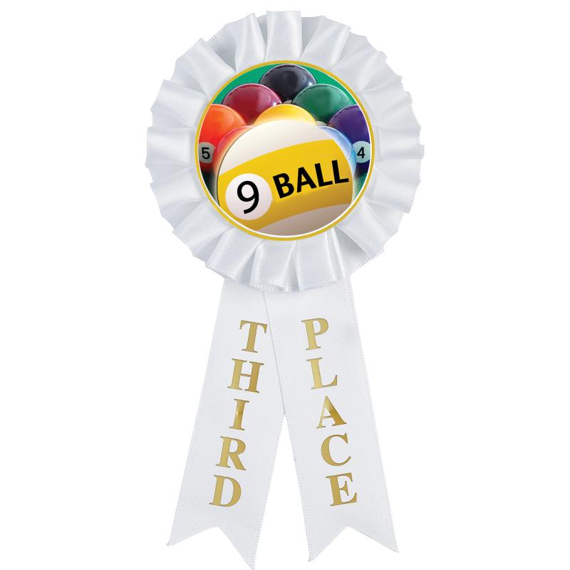 3RD PLACE MYLAR ROSETTES