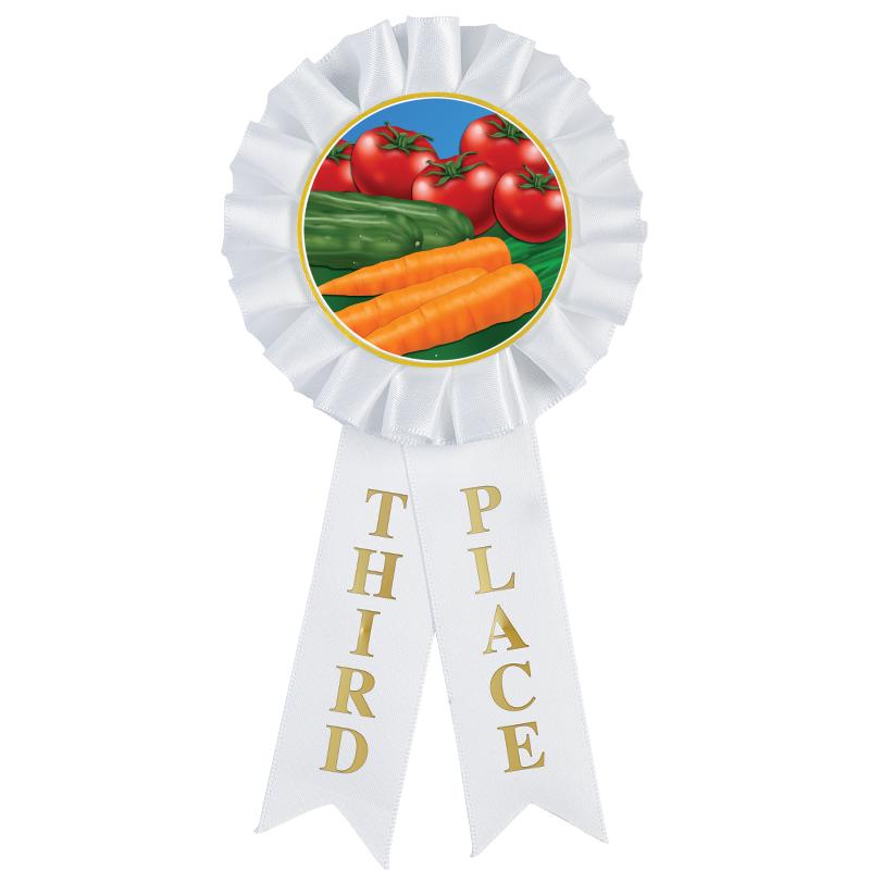 3RD PLACE MYLAR ROSETTES