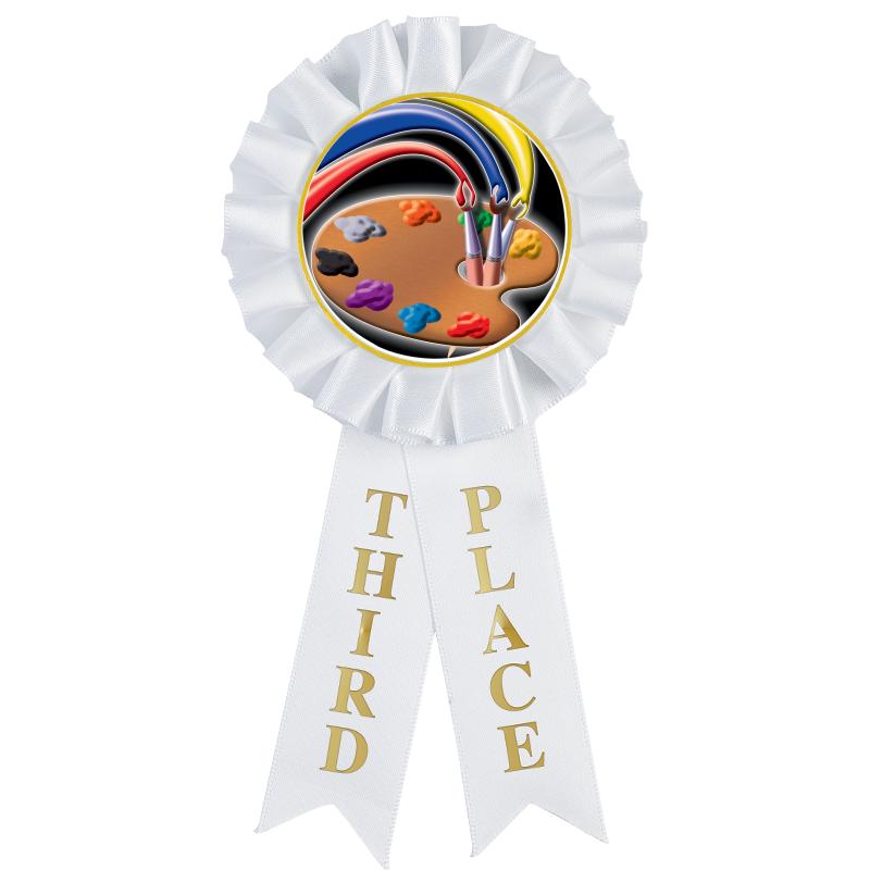 3RD PLACE MYLAR ROSETTES