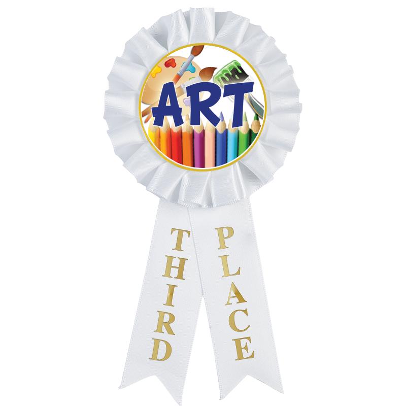 3RD PLACE MYLAR ROSETTES