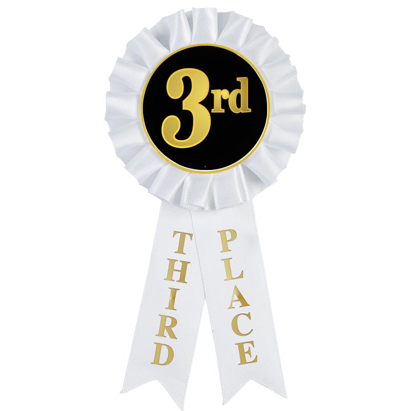 3RD PLACE MYLAR ROSETTES