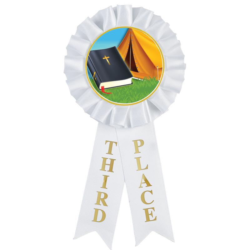 3RD PLACE MYLAR ROSETTES