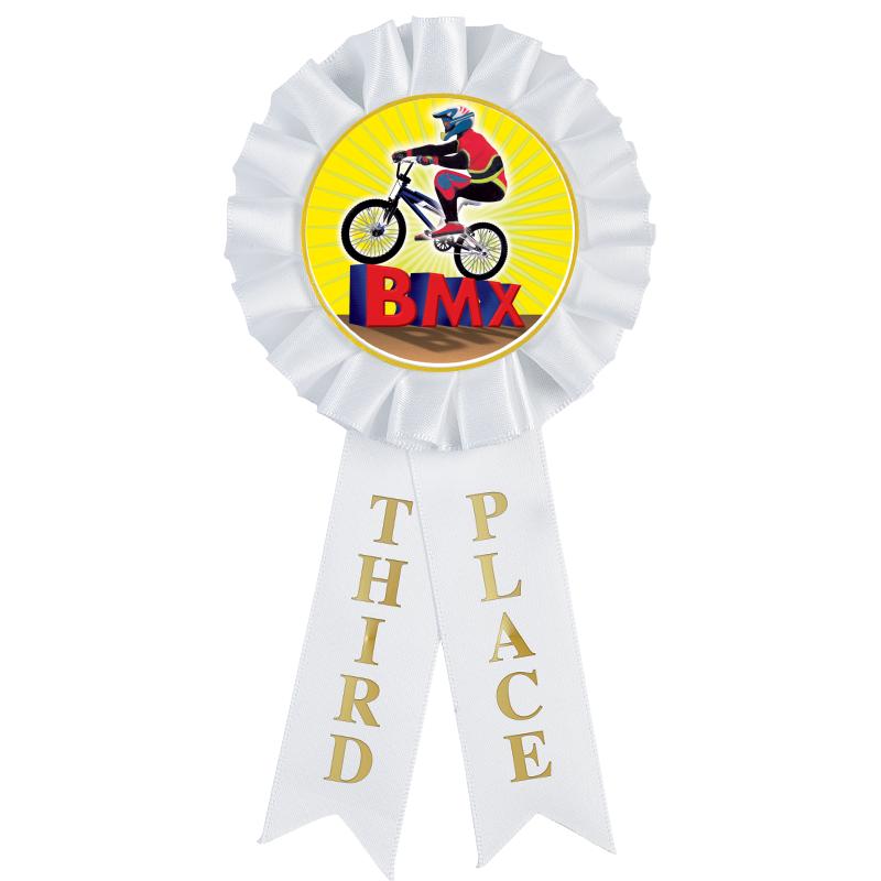 3RD PLACE MYLAR ROSETTES