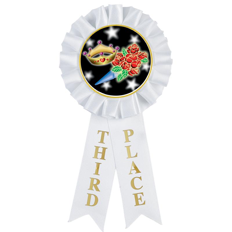3RD PLACE MYLAR ROSETTES