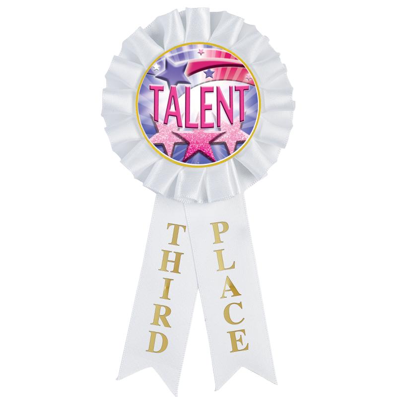 3RD PLACE MYLAR ROSETTES