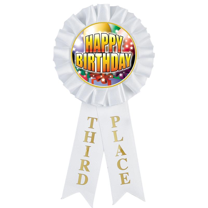 3RD PLACE MYLAR ROSETTES