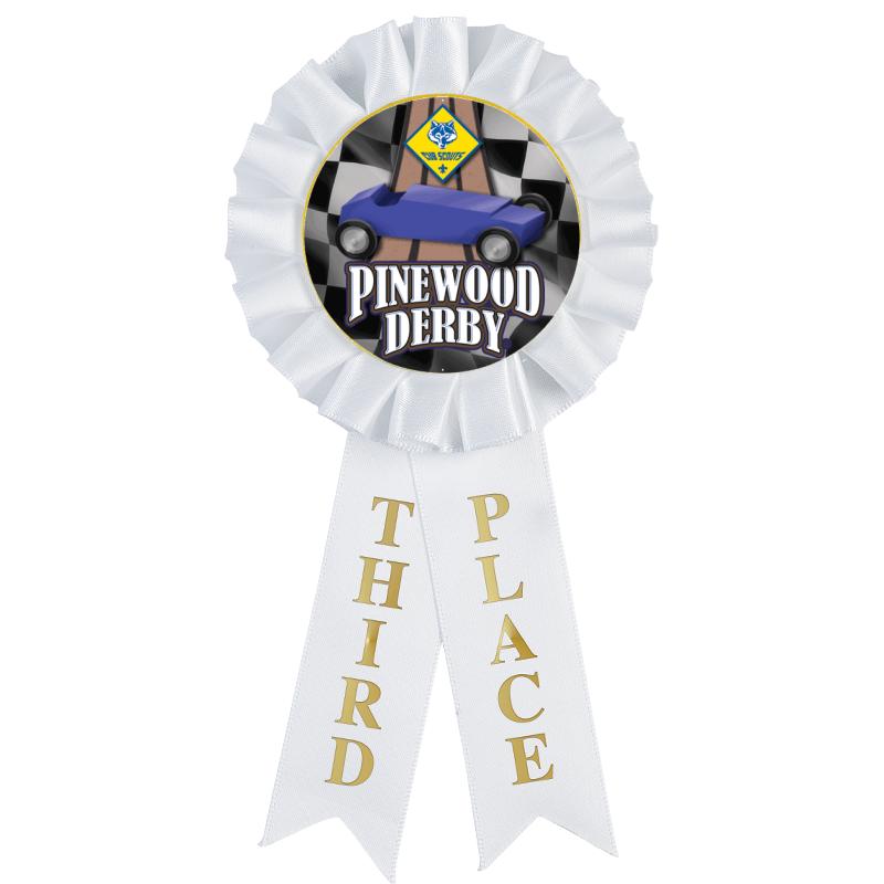 3RD PLACE MYLAR ROSETTES