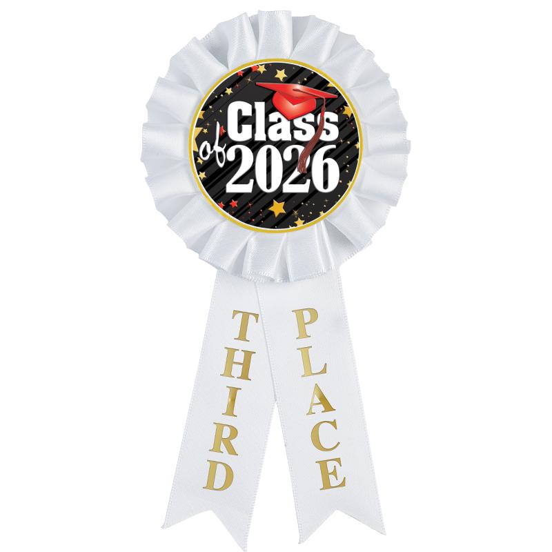 3RD PLACE MYLAR ROSETTES