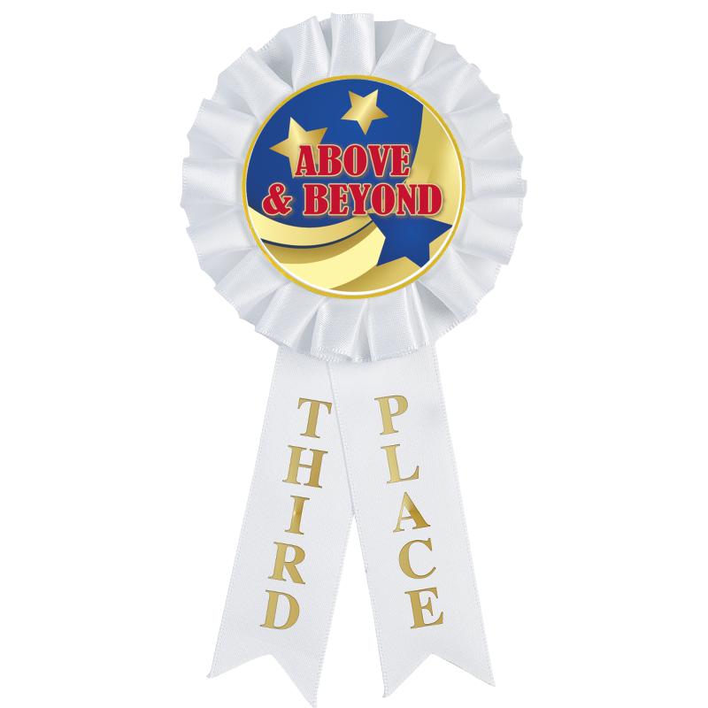 3RD PLACE MYLAR ROSETTES