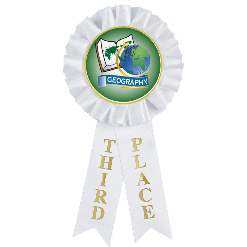 3RD PLACE MYLAR ROSETTES